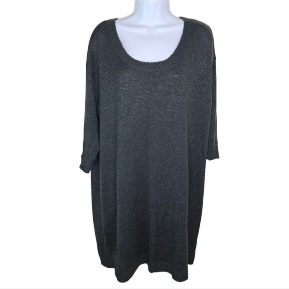 Torrid Green Pullover Boat Neck Tunic Sweater Top Size 2 2x - Picture 2 of 7